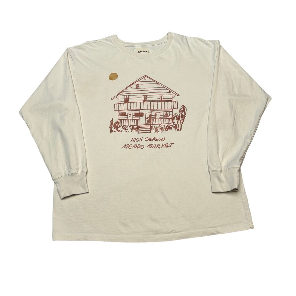 Rudy Jude High Season Mendo Market Long Sleeve T Shirt Women's Medium Rare